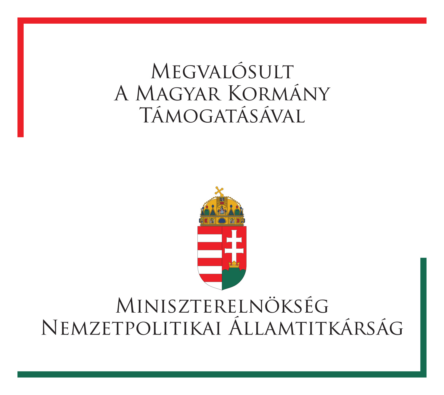 Megvalósult a magyar kormány támogatásával logo